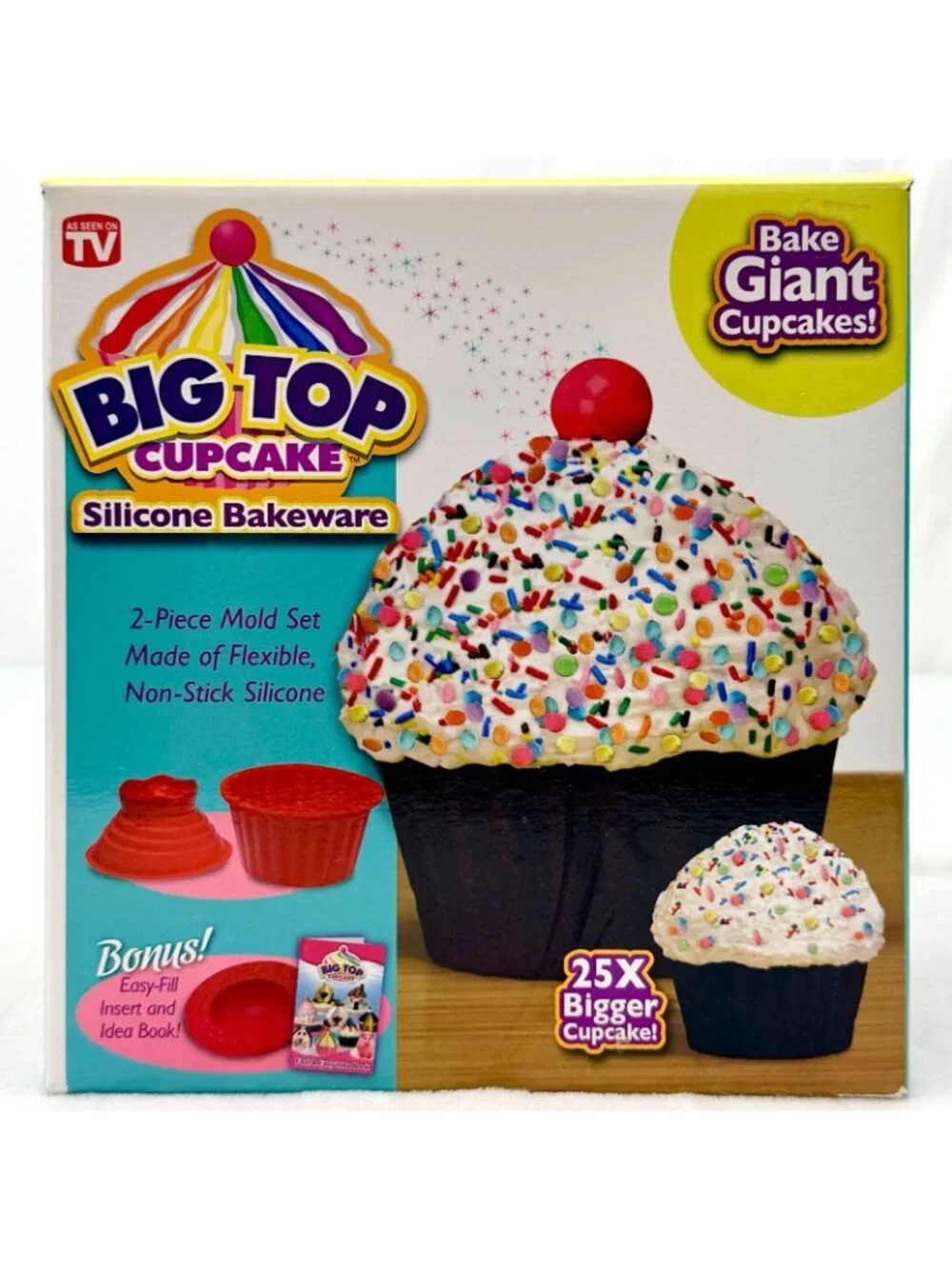 Big Top Cupcake Silicone Bakeware As Seen on TV Giant Cupcake Mold